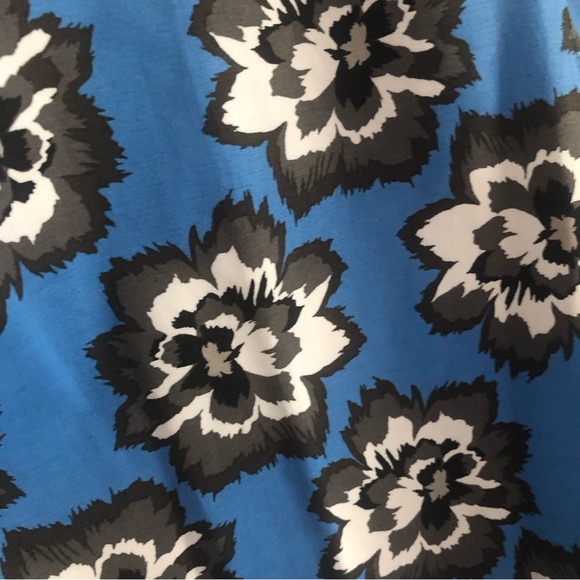 Lane Bryant Lena Modernist Blue Floral Ankle Pant Stretch Cotton Blend Sz 14 NWT - Picture 7 of 16